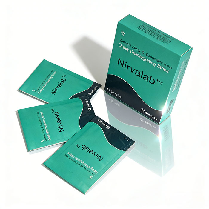印度Nirvalab雙效綠膜 犀利士雙效口溶膜 長效持久×快速吸收 10片/盒:圖片 2